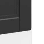 vidaXL Panou pentru mașină de spălat vase „Porto” Negru lemn prelucrat