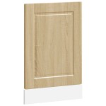 vidaXL Panou pentru mașină de spălat vase Stejar Sonoma Lemn prelucrat