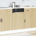 vidaXL Panou pentru mașină de spălat vase Stejar Sonoma Lemn prelucrat