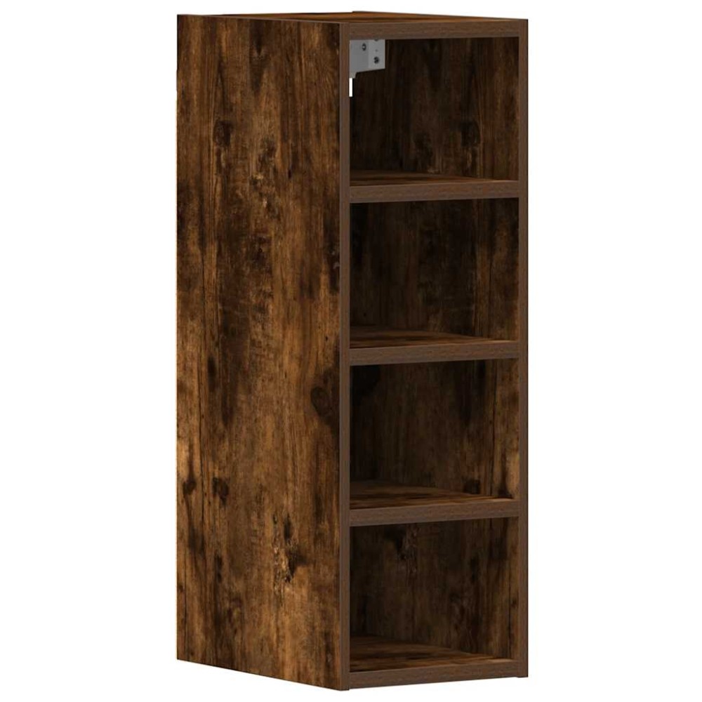 vidaXL Dulap suspendat “Riga”, stejar fumuriu, 20x29,5x60 cm