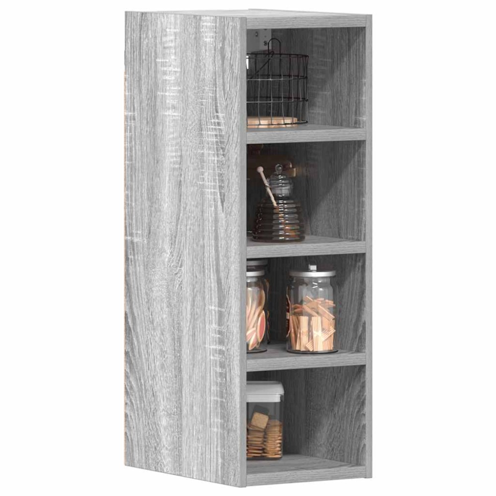 vidaXL Dulap suspendat “Riga”, gri sonoma, 20x29,5x60 cm