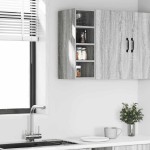 vidaXL Dulap suspendat “Riga”, gri sonoma, 20x29,5x60 cm vidaXL Dulap suspendat “Riga”, gri sonoma, 20x29,5x60 cm