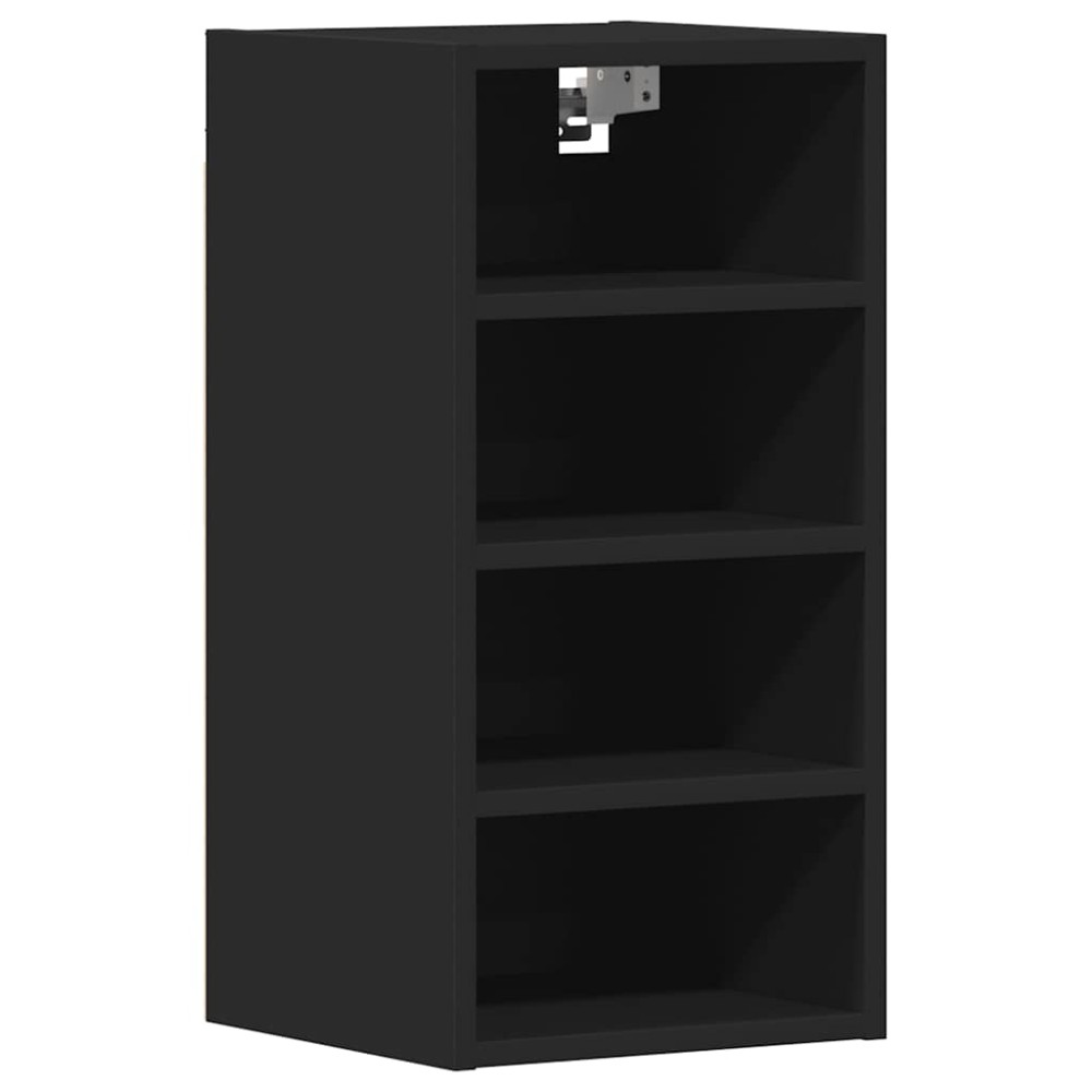 vidaXL Dulap suspendat “Riga”, negru, 30x29,5x60 cm, PAL
