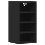 vidaXL Dulap suspendat “Riga”, negru, 30x29,5x60 cm, PAL
