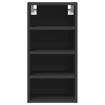 vidaXL Dulap suspendat “Riga”, negru, 30x29,5x60 cm, PAL