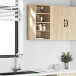 vidaXL Dulap suspendat “Riga”, stejar Sonoma, 30x29,5x60 cm, PAL
