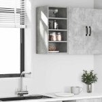 vidaXL Dulap suspendat “Riga”, gri beton, 30x29,5x60 cm, PAL vidaXL Dulap suspendat “Riga”, gri beton, 30x29,5x60 cm, PAL
