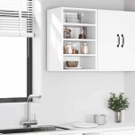 vidaXL Dulap suspendat “Riga”, alb, 40x29,5x60 cm, PAL