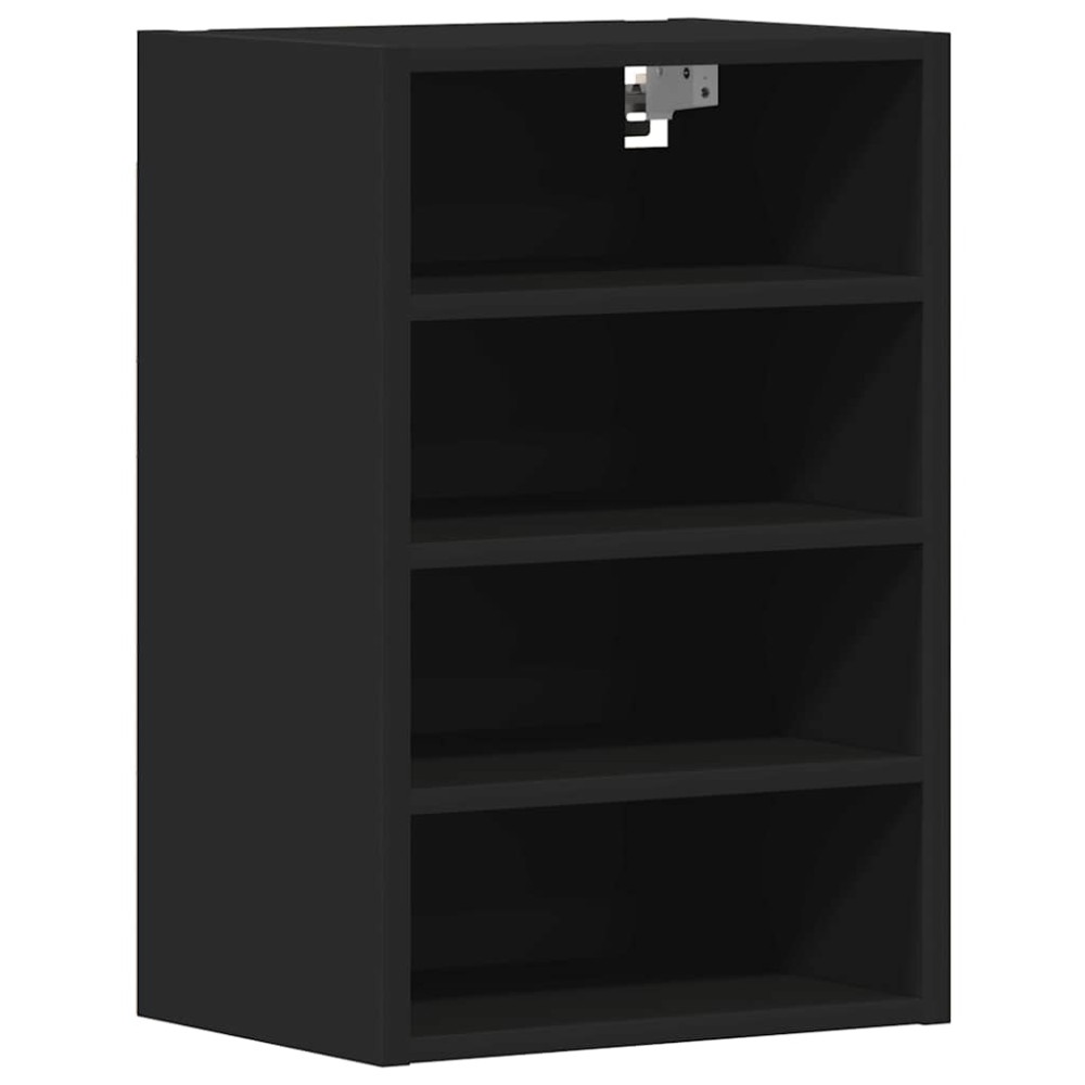 vidaXL Dulap suspendat “Riga”, negru, 40x29,5x60 cm, PAL