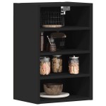 vidaXL Dulap suspendat “Riga”, negru, 40x29,5x60 cm, PAL vidaXL Dulap suspendat “Riga”, negru, 40x29,5x60 cm, PAL