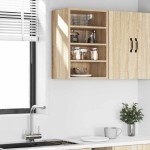 vidaXL Dulap suspendat “Riga”, stejar Sonoma, 40x29,5x60 cm, PAL vidaXL Dulap suspendat “Riga”, stejar Sonoma, 40x29,5x60 cm, PAL