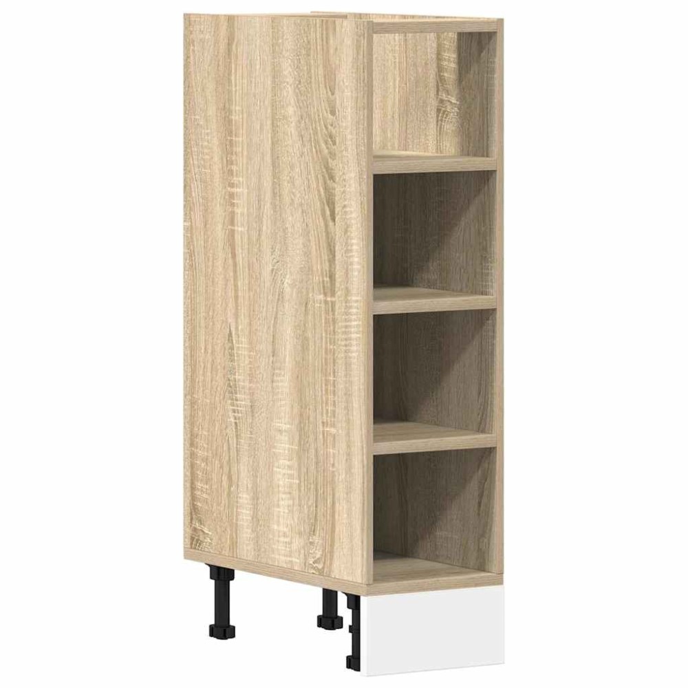 vidaXL Dulap inferior "Riga", stejar sonoma, 20x44,5x81,5 cm