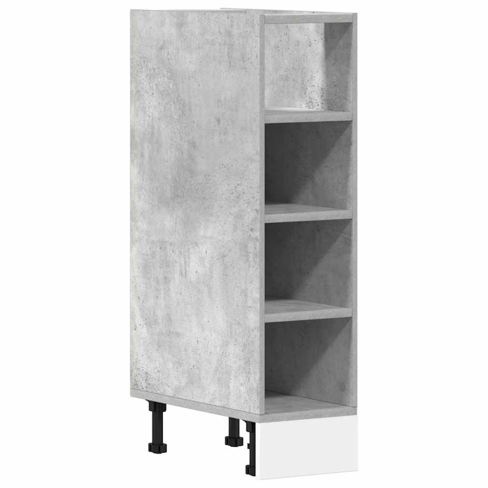 vidaXL Dulap inferior "Riga", gri beton, 20x44,5x81,5 cm, PAL