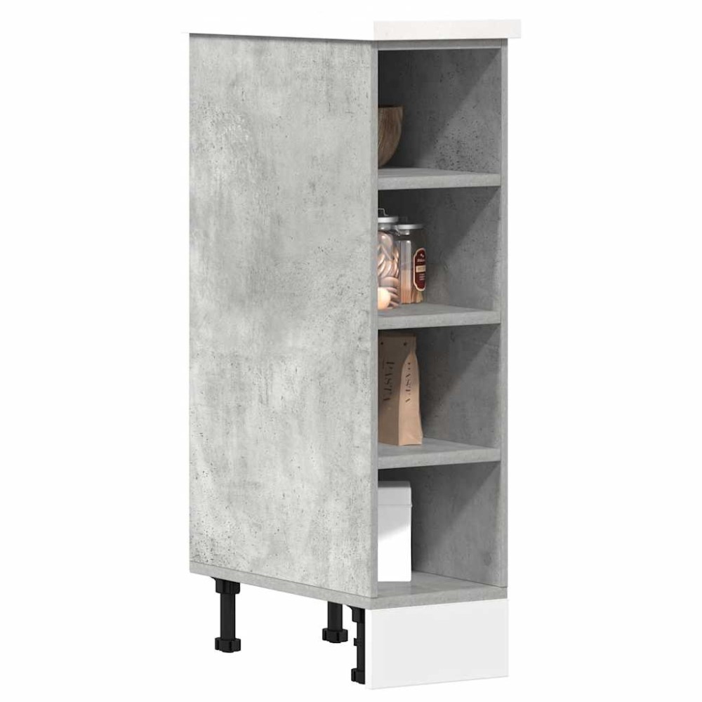 vidaXL Dulap inferior "Riga", gri beton, 20x44,5x81,5 cm, PAL