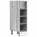 vidaXL Dulap inferior "Riga", gri sonoma, 20x44,5x81,5 cm