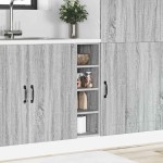 vidaXL Dulap inferior "Riga", gri sonoma, 20x44,5x81,5 cm