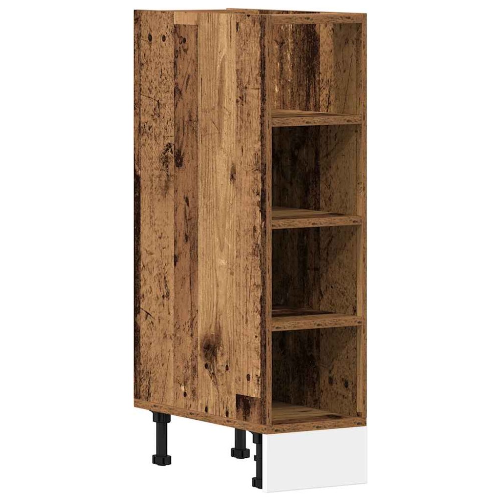 vidaXL Dulap inferior "Riga", lemn vechi, 20x44,5x81,5 cm