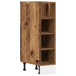 vidaXL Dulap inferior "Riga", lemn vechi, 20x44,5x81,5 cm