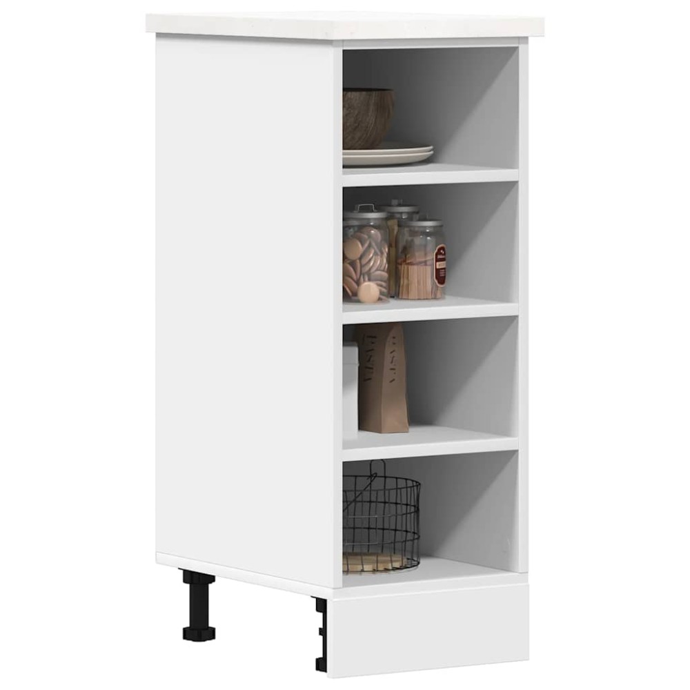 vidaXL Dulap inferior "Riga" alb 30x44,5x81,5 cm lemn prelucrat