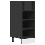 vidaXL Dulap inferior "Riga", negru, 30x44,5x81,5 cm, PAL