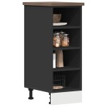 vidaXL Dulap inferior "Riga", negru, 30x44,5x81,5 cm, PAL