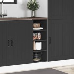 vidaXL Dulap inferior "Riga", negru, 30x44,5x81,5 cm, PAL