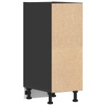 vidaXL Dulap inferior "Riga", negru, 30x44,5x81,5 cm, PAL