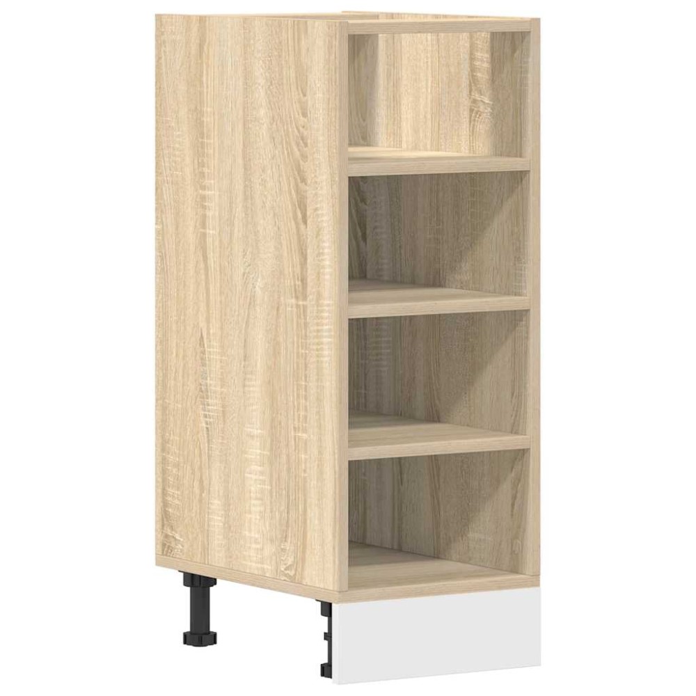 vidaXL Dulap inferior "Riga", stejar sonoma, 30x44,5x81,5 cm