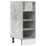 vidaXL Dulap inferior "Riga", gri beton, 30x44,5x81,5 cm, PAL