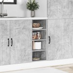 vidaXL Dulap inferior "Riga", gri beton, 30x44,5x81,5 cm, PAL