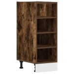 vidaXL Dulap inferior "Riga" stejar afumat 30x44,5x81,5 cm