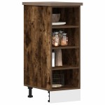 vidaXL Dulap inferior "Riga" stejar afumat 30x44,5x81,5 cm
