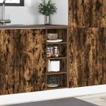 vidaXL Dulap inferior "Riga" stejar afumat 30x44,5x81,5 cm