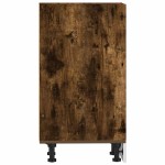 vidaXL Dulap inferior "Riga" stejar afumat 30x44,5x81,5 cm