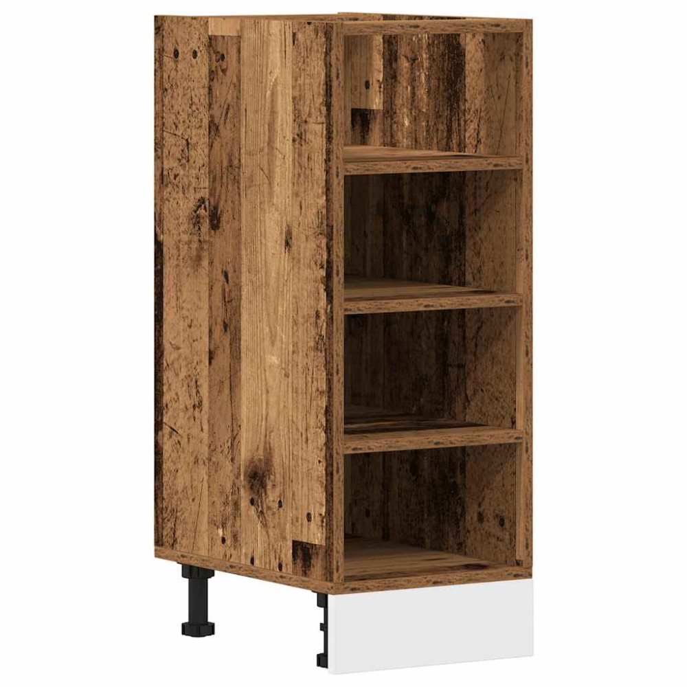 vidaXL Dulap inferior "Riga", lemn vechi, 30x44,5x81,5 cm