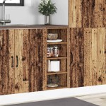 vidaXL Dulap inferior "Riga", lemn vechi, 30x44,5x81,5 cm