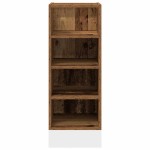 vidaXL Dulap inferior "Riga", lemn vechi, 30x44,5x81,5 cm