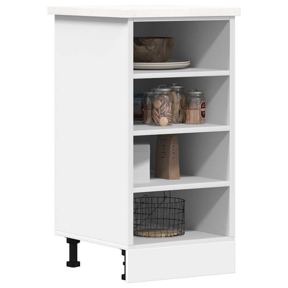vidaXL Dulap inferior "Riga" alb 40x44,5x81,5 cm lemn prelucrat