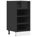 vidaXL Dulap inferior "Riga", negru, 40x44,5x81,5 cm, PAL