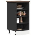 vidaXL Dulap inferior "Riga", negru, 40x44,5x81,5 cm, PAL
