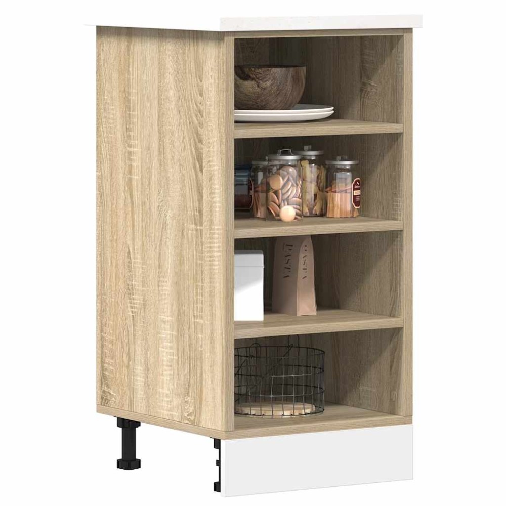 vidaXL Dulap inferior "Riga", stejar sonoma, 40x44,5x81,5 cm