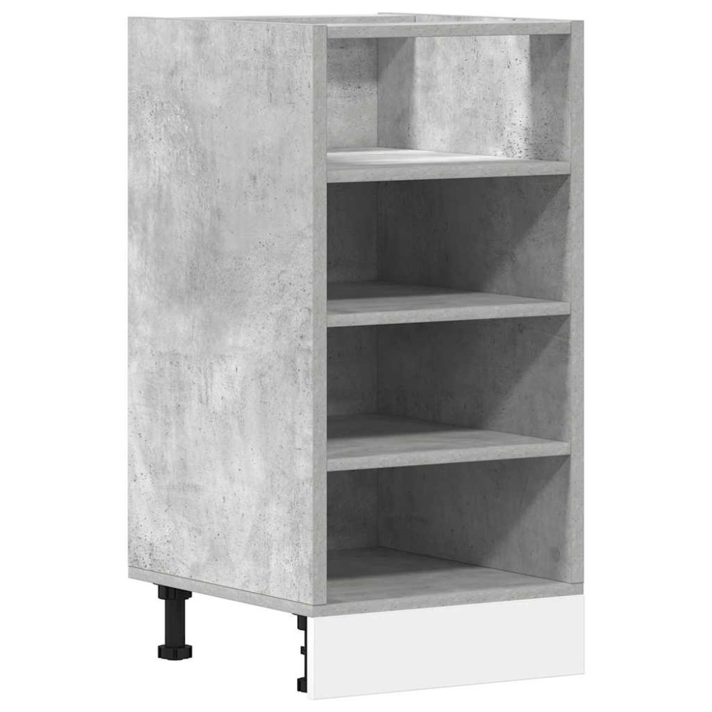 vidaXL Dulap inferior "Riga", gri beton, 40x44,5x81,5 cm, PAL
