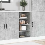 vidaXL Dulap inferior "Riga", gri beton, 40x44,5x81,5 cm, PAL