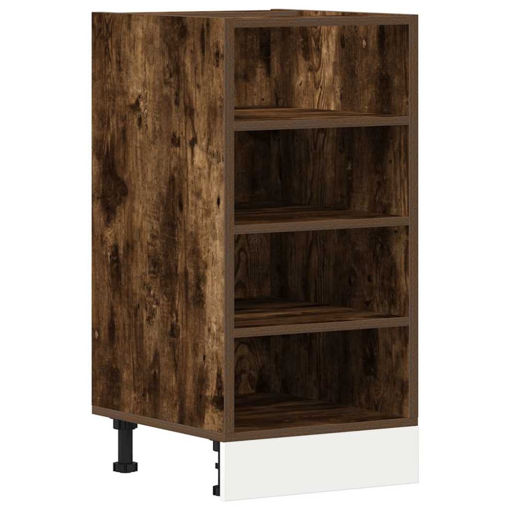 vidaXL Dulap inferior "Riga" stejar afumat 40x44,5x81,5 cm