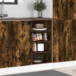 vidaXL Dulap inferior "Riga" stejar afumat 40x44,5x81,5 cm vidaXL Dulap inferior "Riga" stejar afumat 40x44,5x81,5 cm