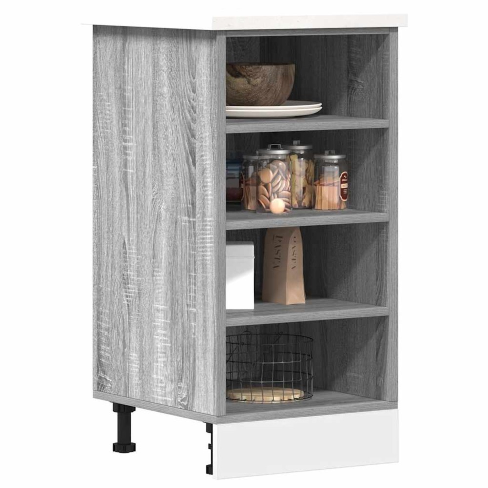 vidaXL Dulap inferior "Riga", gri sonoma, 40x44,5x81,5 cm