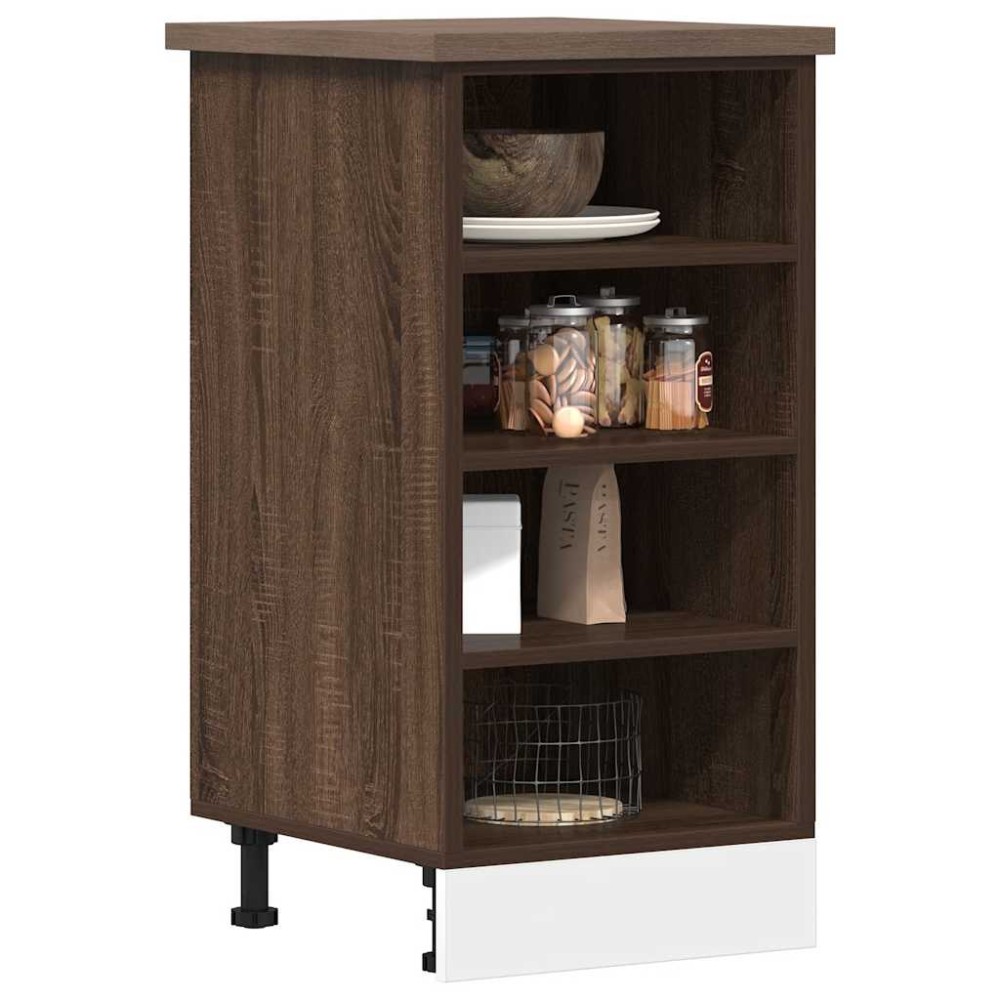 vidaXL Dulap inferior "Riga" stejar maro 40x44,5x81,5 cm