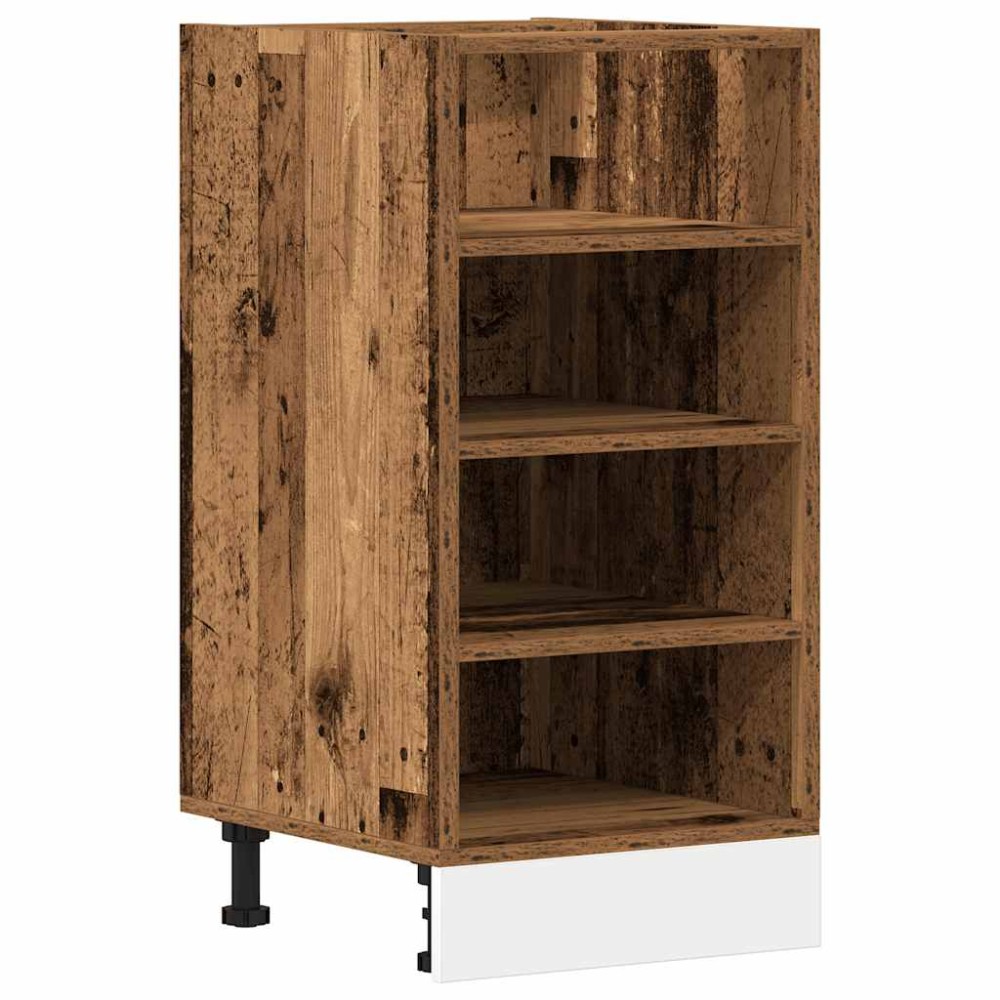vidaXL Dulap inferior "Riga", lemn vechi, 40x44,5x81,5 cm