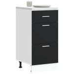 vidaXL Dulap inferior “Lyon” negru 40x46x81,5 cm Lemn prelucrat vidaXL Dulap inferior “Lyon” negru 40x46x81,5 cm Lemn prelucrat