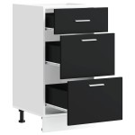 vidaXL Dulap inferior “Lyon” negru 40x46x81,5 cm Lemn prelucrat vidaXL Dulap inferior “Lyon” negru 40x46x81,5 cm Lemn prelucrat